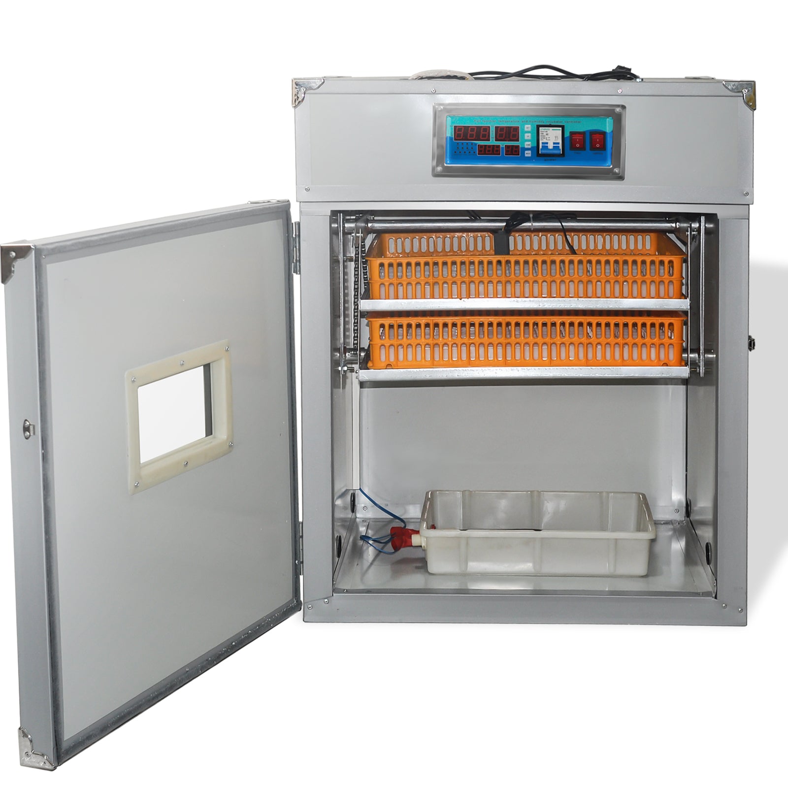 176 Egg Incubator with Automatic Egg Turning,Temperature Control and Humidity Control,Hatching Eggs,Chicken,Ducks,Poultry,Industrial Brooding Machine Chicken Incubator for Farm,Lab,Home,Indoor