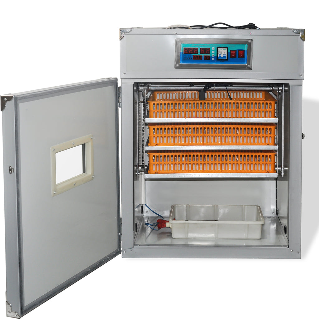 264 Egg Incubator with Automatic Egg Turning,Temperature Control and Humidity Control,Hatching Eggs,Chicken,Ducks,Poultry,Industrial Brooding Machine Chicken Incubator for Farm,Lab,Home,Indoor