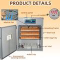264 Egg Incubator with Automatic Egg Turning,Temperature Control and Humidity Control,Hatching Eggs,Chicken,Ducks,Poultry,Industrial Brooding Machine Chicken Incubator for Farm,Lab,Home,Indoor
