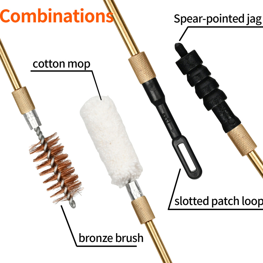 Universal Gun Cleaning Kit for Caliber Pistol Rifle Handgun Shotgun Hunting Cleaning Kit with Universal Accessories & Mat Portable Case Gifts for Men