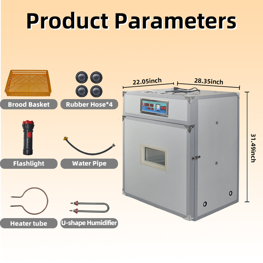 Temperature Control For Brooding Broiler 88 Egg Incubator with Automatic Egg Turning,Temperature Control and Hu ...