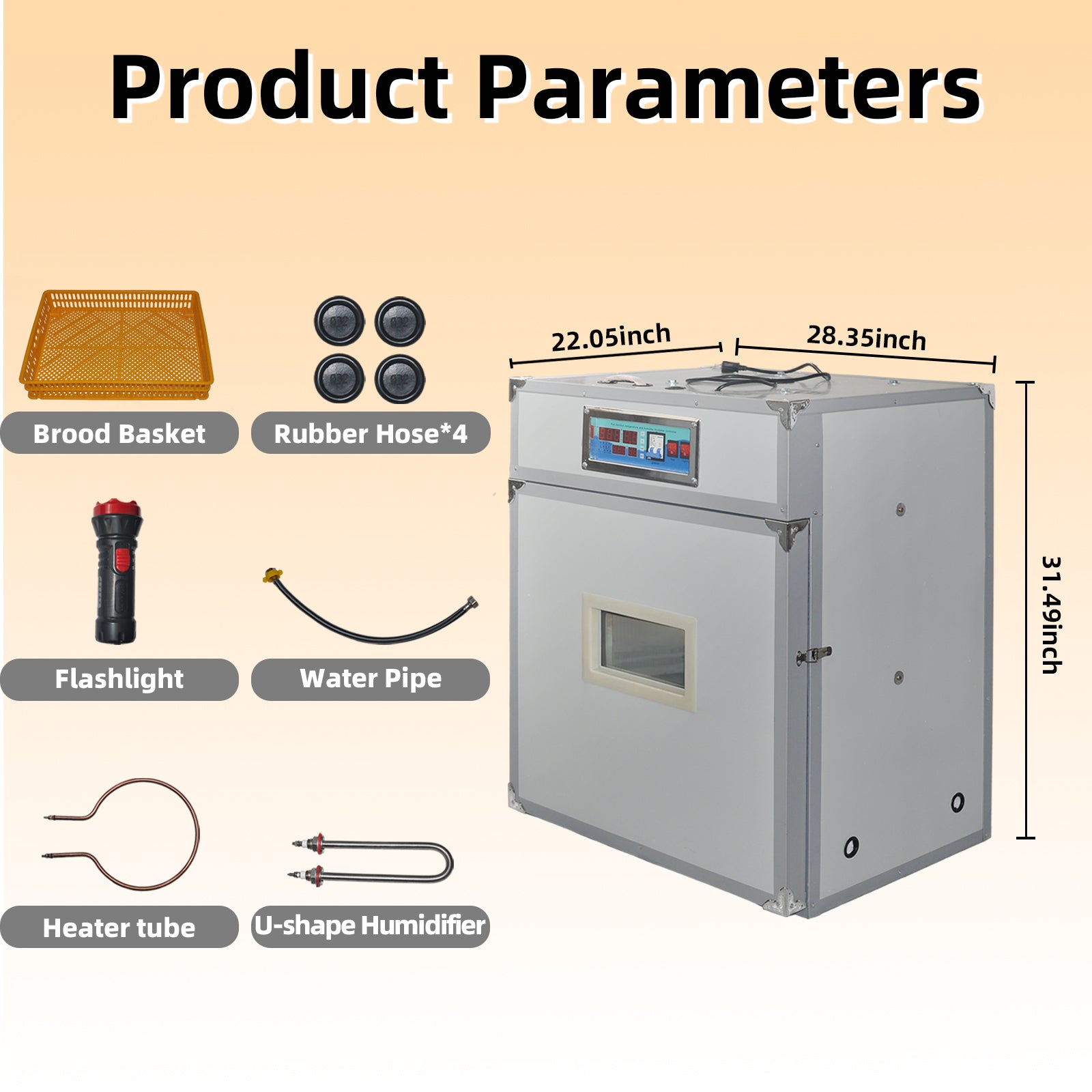 88 Egg Incubator with Automatic Egg Turning,Temperature Control and Humidity Control,Hatching Eggs,Chicken,Ducks,Poultry,Industrial Brooding Machine Chicken Incubator for Farm,Lab,Home,Indoor